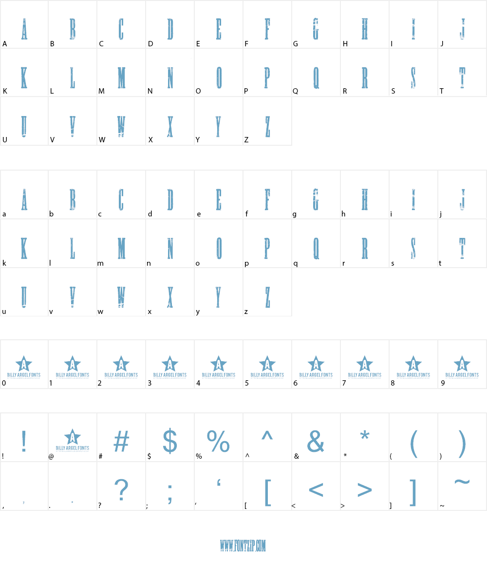 NIGHT STALKER Font Character